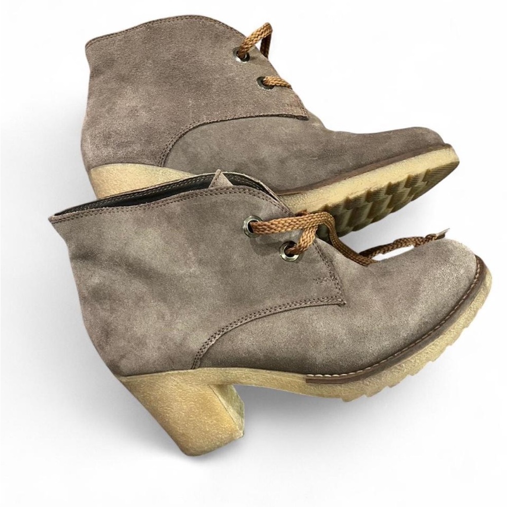 Women's Suede Ankle Boots - Taupe Brown Barneys New York boots size 8 38